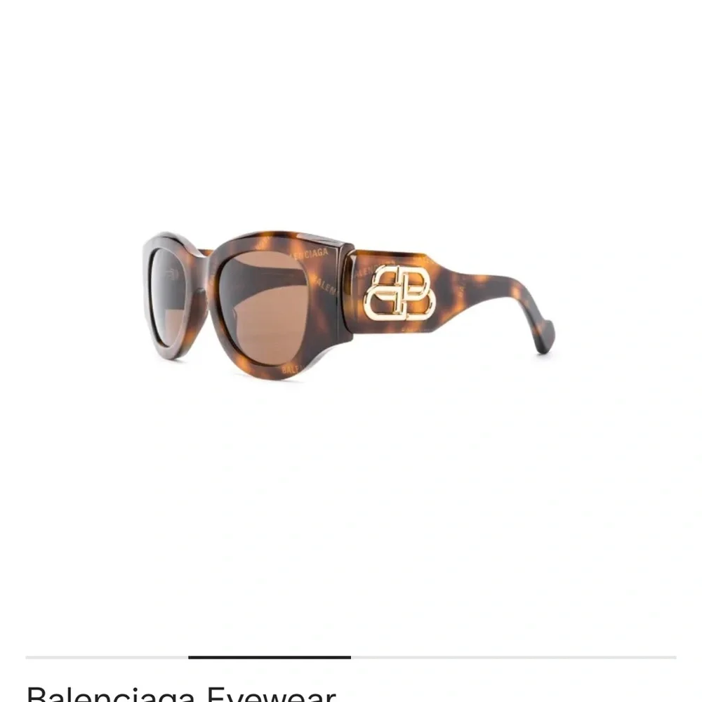 Balenciaga Tortoiseshell Cat-Eye Sunglasses - Brown - Picture 8 of 9